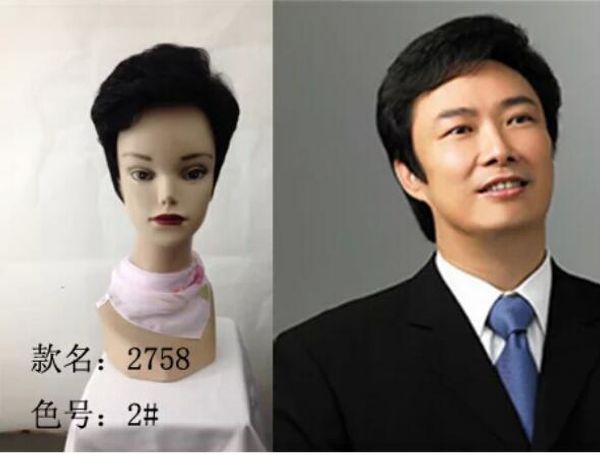Free Shippin Men S Wig Light Blonde Fashion Short Hair Short