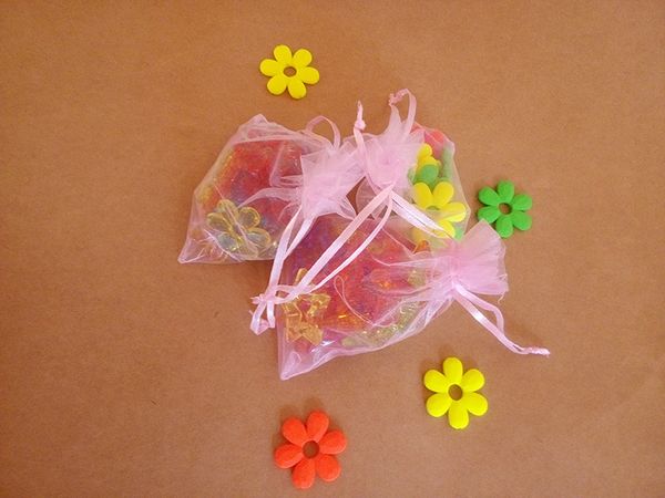 

17*23cm 30pcs organza bag pink drawstring bag jewelry packaging bags for /gift//candy small transparent yarn