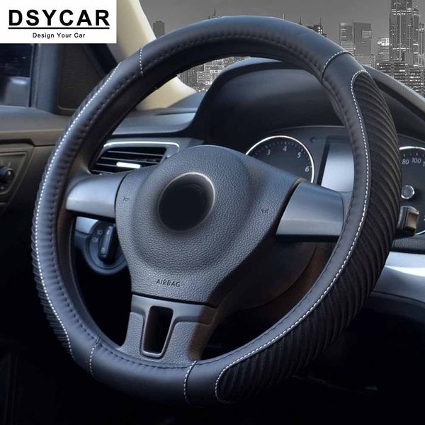 

1pcs summer ice silk car steering wheel cover breathable anti slip steering covers suitable 38cm auto decoration car accessories