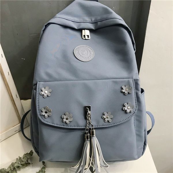 

2020 new fashion breathable nylon fabric lapbackpack bookbag school bags for teenage girls backpack