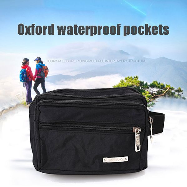 

running bag waist pouch camping mobile phone 2 colors oxford cloth run adjustable sports bag satchel on foot high-capacity