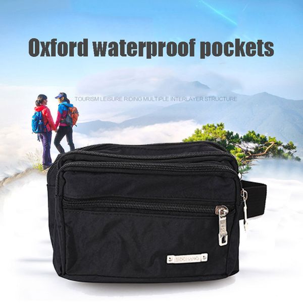 

running bag waist pouch camping mobile phone 2 colors oxford cloth run adjustable sports bag satchel on foot high-capacity