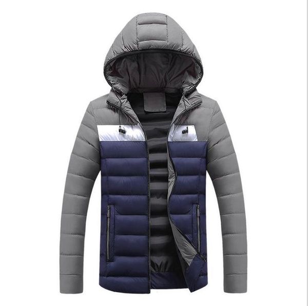

mens designer winter brand casual down cotton hood jacket men parka coat men keep warm fashion plus high-quality parkas designer, Black