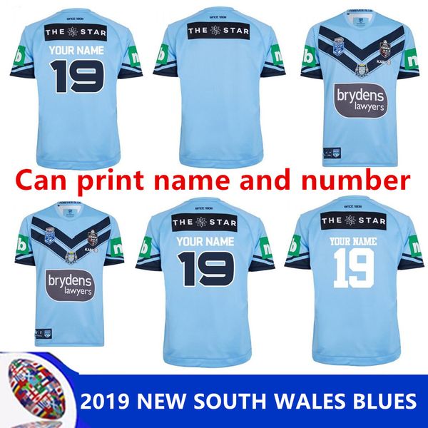 

2019 new south wales blues home pro jersey nsw state of origin 2018 elite training tee light nsw soo 2018 rugby size s-3xl (can print, Black;gray