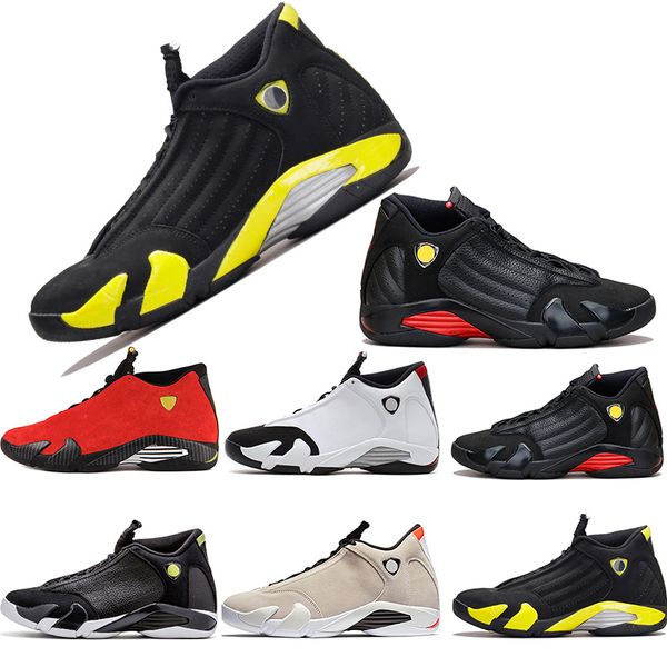 Men Designer 14 14s Thunder the last shot Basketball Shoes Desert Sand DMP Black Toe Red Mens Sports Trainers Sneakers size 8-13
Men Designer 14 14s Thunder the last shot Basketball Shoes Desert Sand DMP Black Toe Red Mens Sports Trainers Sneakers size 8-13