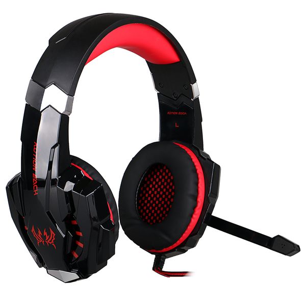 

each g9000 gaming headphone wired headset for ps4 laptablet mobile phones 3.5mm game headset earphone headband with microphone led light