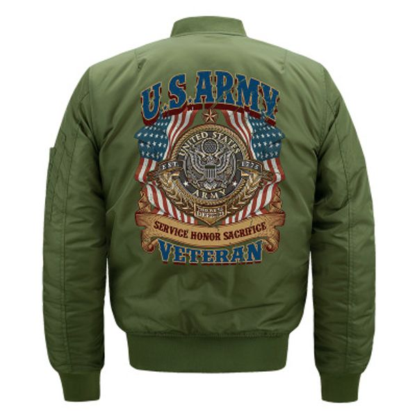 

mens designer jackets luxury us army pattern coat fashion trandy street wear casual mens clothes 4 colors asian size s-6xl 2019 on sell, Black;brown