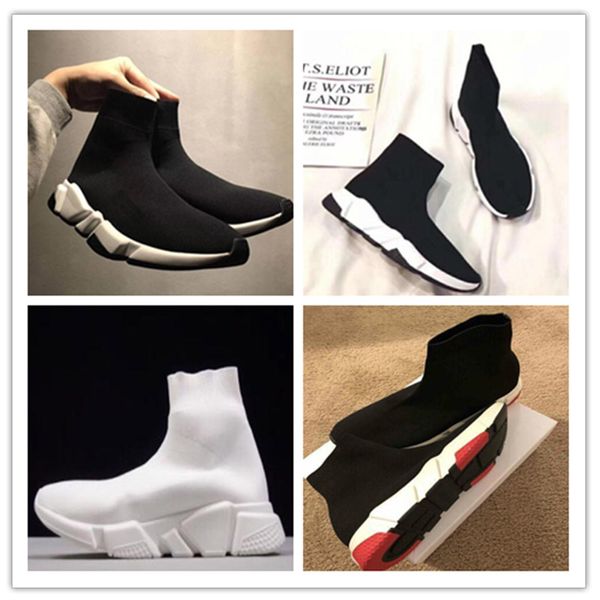 

Balenciaga Sock shoes Luxury Brand ​​Trainer Черный Красный Гипсофила Тройные черные модные плоски