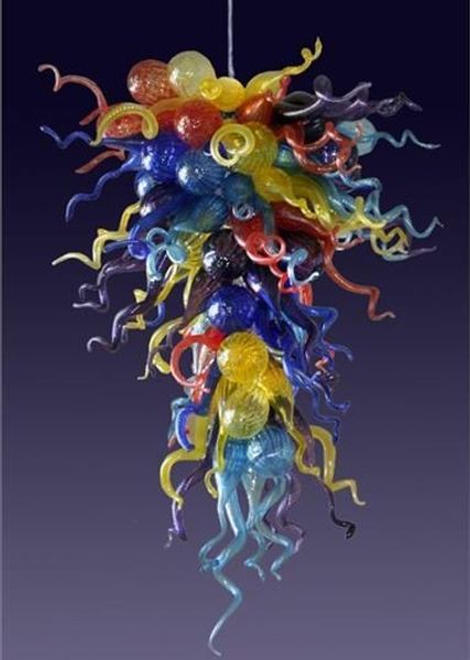 

pendant lamps 100% mouth blown borosilicate murano chandelier light art colorful glass lamp decorative chain chandeliers