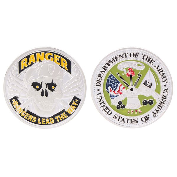 

1775 US Army challenge coinArmy Strong United States Patriotism Skull Challenge Coins Commemorative Coin Gift hot