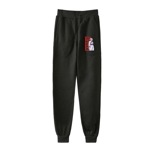 

hisoka 2019 elastic pant sportswear pants casual mens fitness women workout skinny kids sweatpants, Black