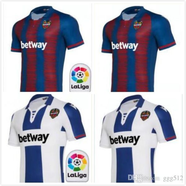 

19 20 levante ud soccer jerseys home away 2019 2020 camisetas levante #11 a.j.morales #9 roger ms. #10 bardhi #24 j campaÃ±a football shirts, Black;yellow