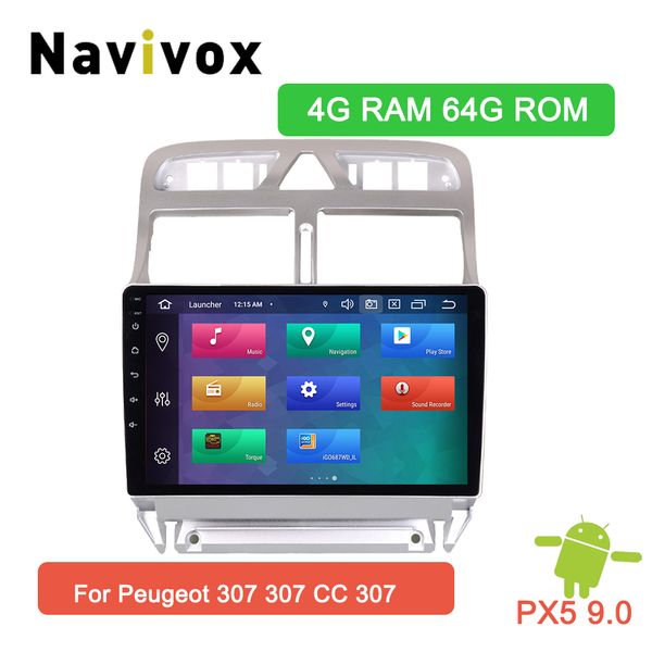 

navivox 2din android 8.1 car dvd multimedia player for 307 307cc 307sw 2004-2013 car radio gps navigation wifi bluetooth