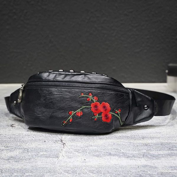 

chinese-style new style trend wallet fashion man chest pack korean-style trend embroidered fashion men's pannier bag large capac