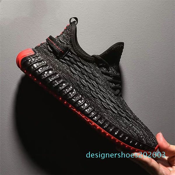 

fall fly knitting shoes slip-on footwear american spring casual shoes teenage leisure skate sneaker fly woven flat plimsolls d03, Black