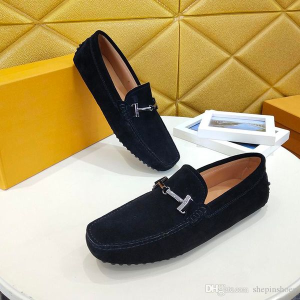 

mens luxury sneakers 2020 new real leather weaving fashion peas shoes men's flat casual shoes with original box, Black