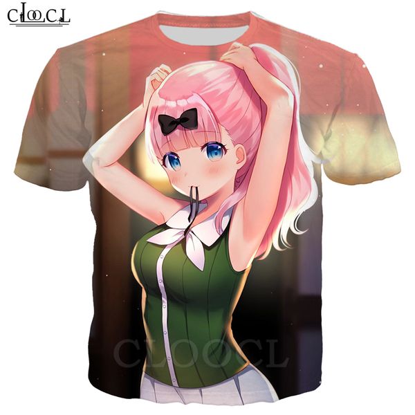 

кагуя sama love is war футболка мужчины женщины 3d печати anime girl fujiwara чика с коротким рукавом личность креатив пары tops s-5xl, White;black
