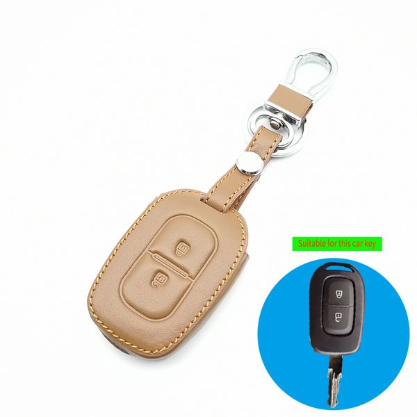 

кожаный ключа автомобиля брелок для дачия дастер логан клио меган сценик мастер захва запасной чехол защитить