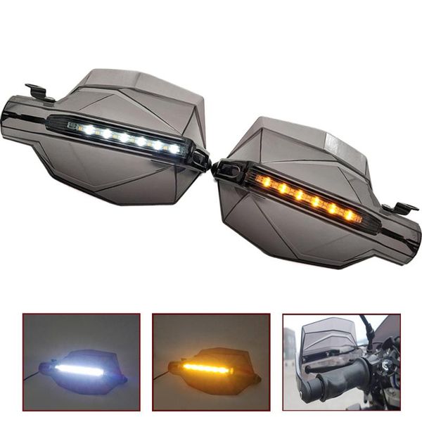 

for zx9r zxr400 zzr600 zx10r zx12r zx6r zx14r motorcycle hand guards motocross handguards with turn signal light