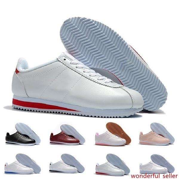 

sale men women athletic classic cortez nylon prm running sneaker adlut pink black red white blue lightweight sport run shoes 36-44