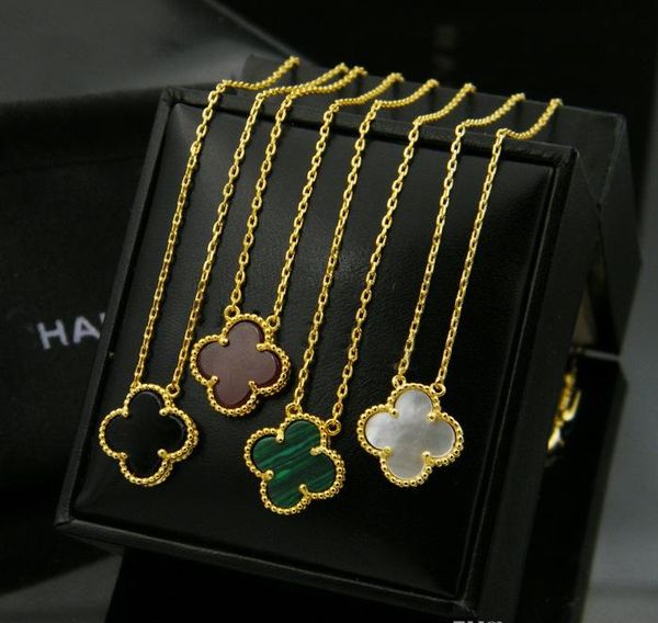 

дамы millmill цены роскоши женской самки панк ди-джей 4 листа оболочки кулон ожерелье