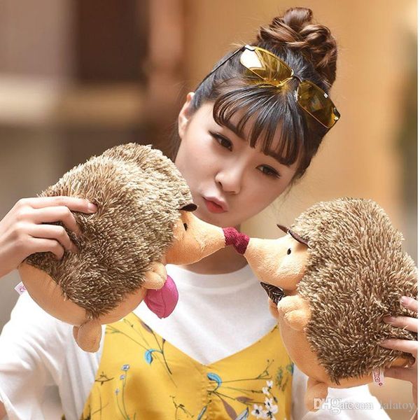 

18cm cute lovely soft hedgehog animal doll stuffed plush toy child kids home wedding party toys for children kid gift