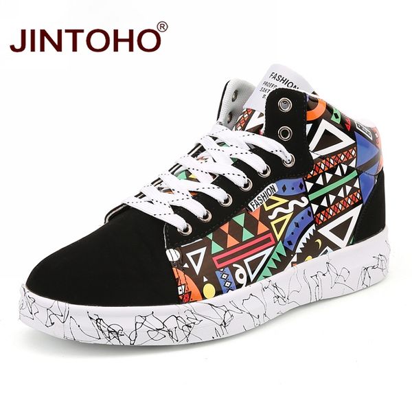 

jintoho warm winter shoes fashion men winter boots leather ankle boots for men brand casual shoes sneakers, Black