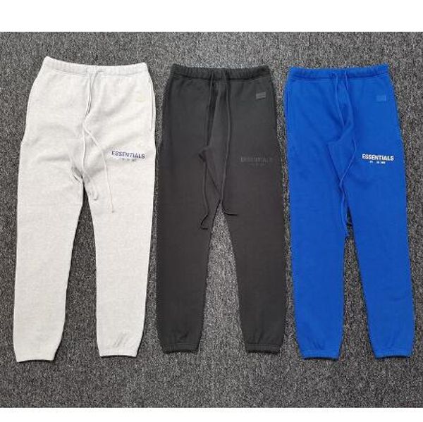 

20ss new hiphop 3m letter embroidery leisure trousers streetwear men women cotton fashion sweatpants pants, Black