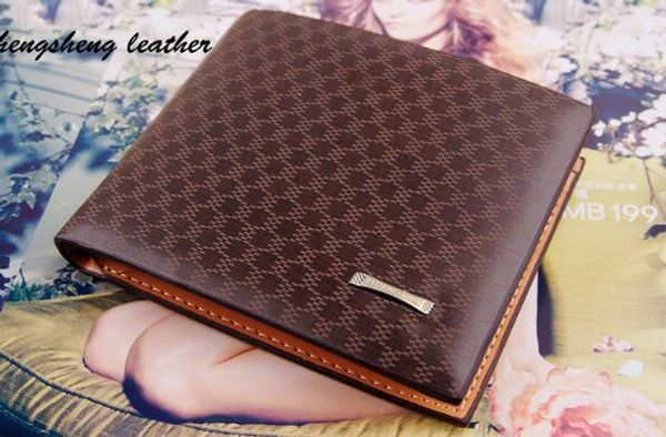 Hot Sale Fashion Men Wallets Design Quality Casual Short Style Card Holder Purse