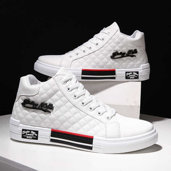 

men shoes spring autumn casual leather flat shoes lace-up low white lattice male sneakers solid color tenis masculino adulto, Black