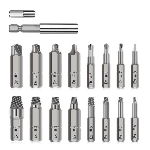 

винт extractor easy out set left hand drill bits спиральные флейта разорванными винтовой аксессуары профессиональный инструмент дома удобно