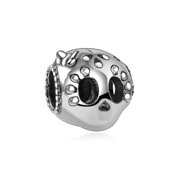 

girl skull charm bead fashion women jewelry stunning design european style fit for diy bracelet panza004-38, Bronze;silver
