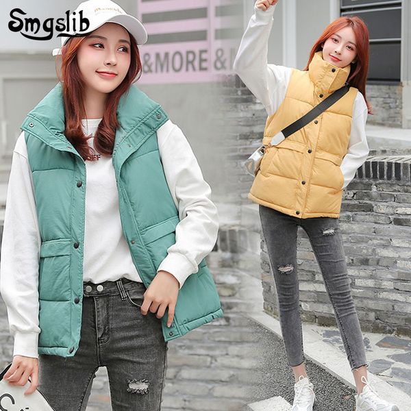 

stand collar women sleeveless jacket winter ultralight white duck down vest female slim vest women's windproof warm waistcoat, Black;white