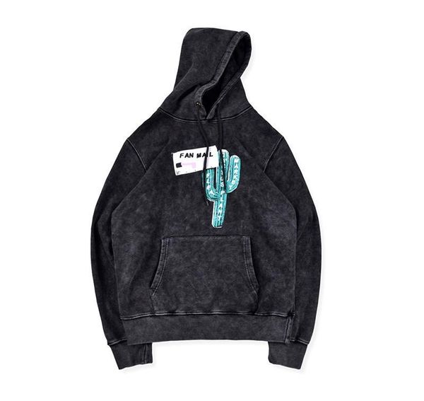 

travis scott cactus jack hoodie cpfm collaboration water washed stonewashing hoodie hooded sweatshirt, Black