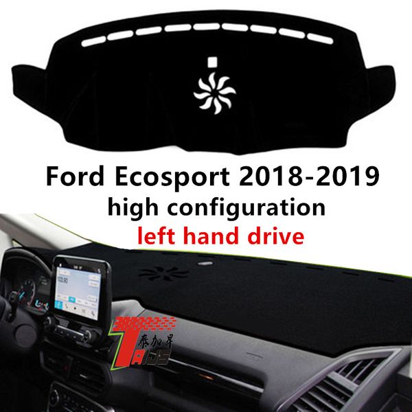 

taijs left hand drive car dashboard cover for ecosport 2018-2019 high configuration dacron elling car dashboard carpet