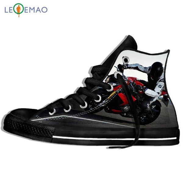 

custom image printing sneakers motorcycle gps leisure printed men's and'scanvas funny sports canvas custom walking shoes