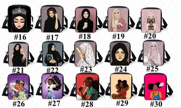 

cartoon print shoulder bag african girls kids adults crossbody fanny pack student messenger bag totes fashion outdoor sport handbag d8510