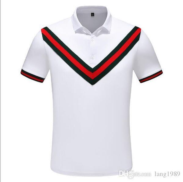 

0-neck tee ss19 new fashion chest embroidery wolf men t shirt short sleeve casual t-shirt hipster fractal pattern tees cool gg6908, White;black