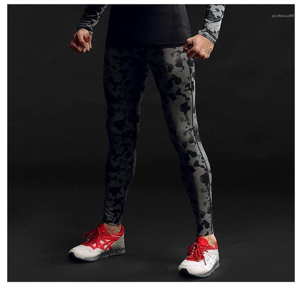 

pants mens slim running trousers mens sport camouflage print pants mid waist designer skinny elastic waist, Black