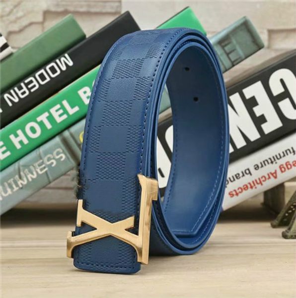 

2020 fashion belts men and women belt big smooth buckle leather belt man woman belts 6 colors