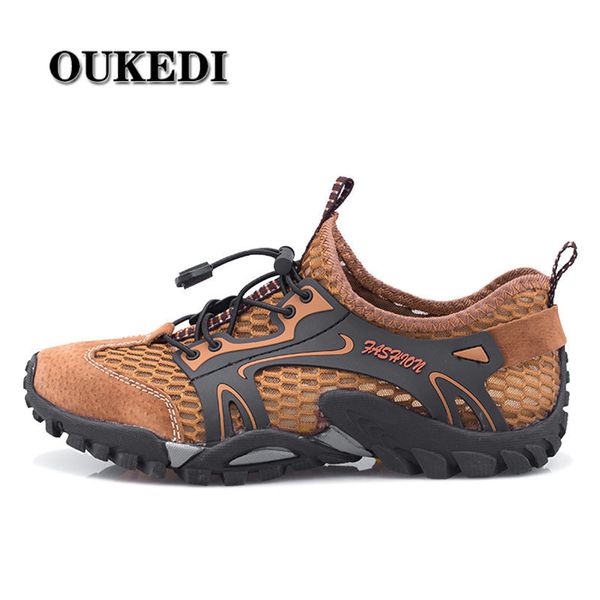 

brand men hiking shoes outdoor sport climbing mountain sneakers breathable air mesh +suede soft athletics trekking shoes