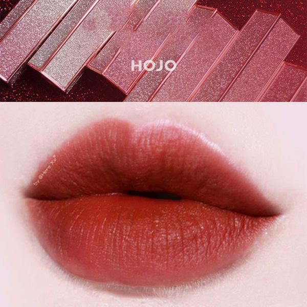 

hojo colorfuly heart matte velvet lipstick with cosmetics korean style 6 colors nude lipstick beauty long lasting