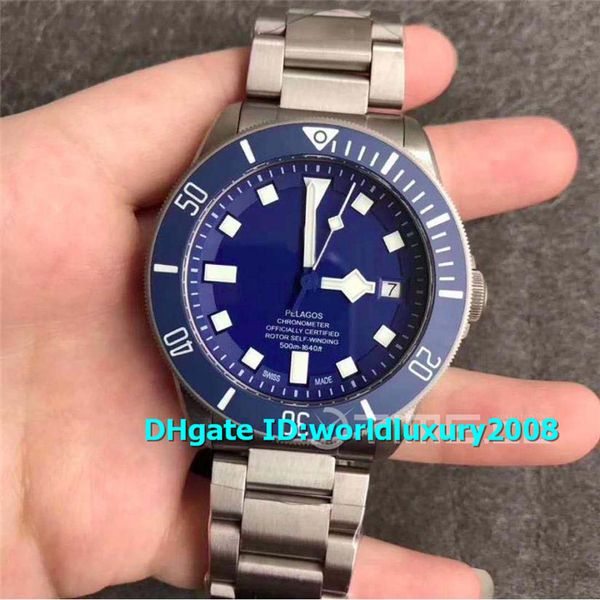 

XF Pelagos 25600TN V3 Титановый синий циферблат Мужские часы Керамическая рамка Швейцарск