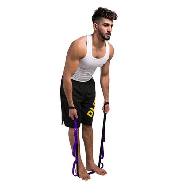 

hiinst yoga stretch out yoga strap with 2m flexible loops pilates workouts training physical gyms fitness exercise equipment 323
