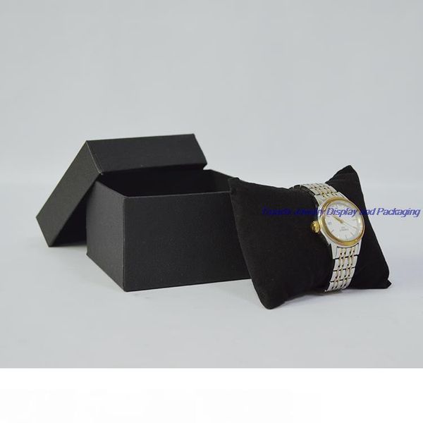 

5pcs jewelry boxes and packaging gift watch storage box with black velvet cushion pillow bracelet display holder ing, Black;white