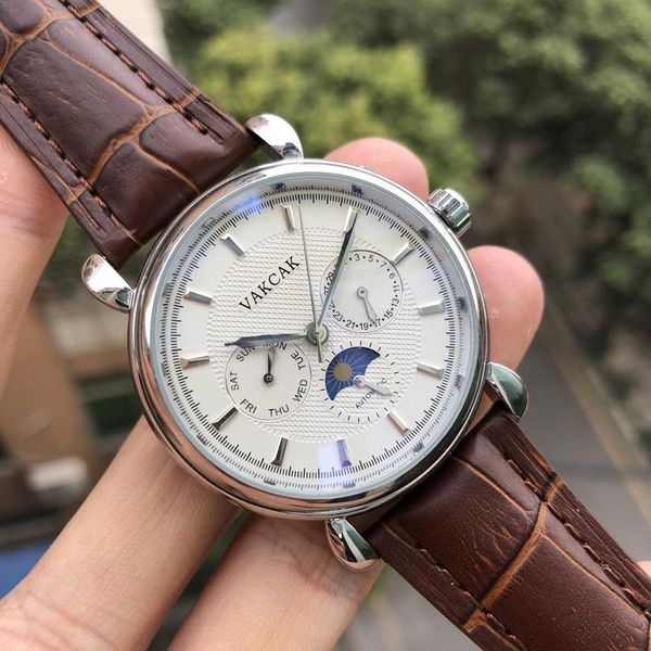 

2019 fashion new watch 41mm automatic blue steel watches men 2813 mechanical designer man watches luxury wristwatches btime, Slivery;brown