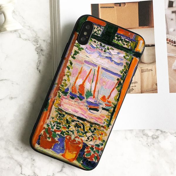 

coque luxury open window phone case for iphone 11 pro xs max xr 8 7 6s plus 5 se case soft black tpu silicone cover.