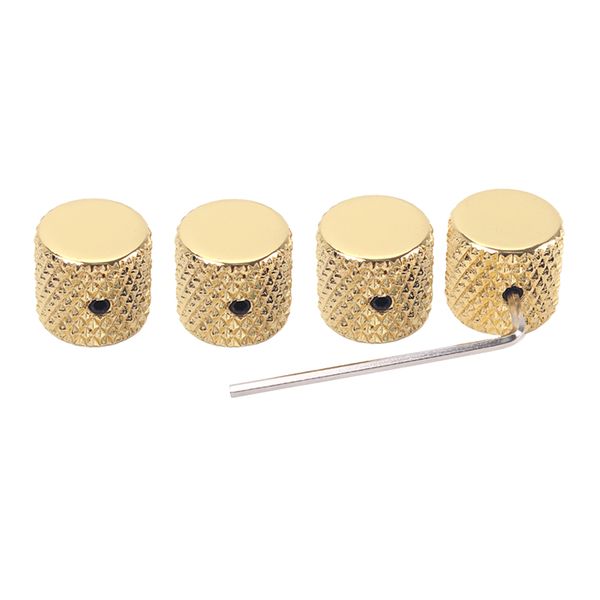 

4pcs dome metal tone and volume control knobs for electric guitar accessory