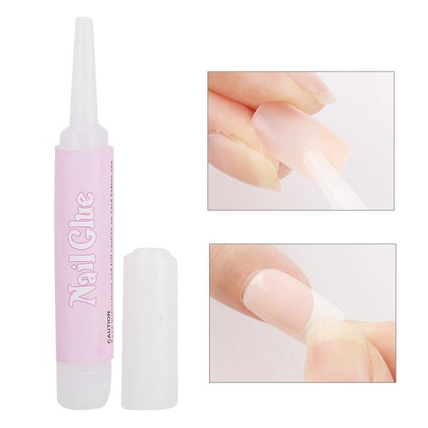 

10 nail glue super strong adhesive for uv acrylic manicure nail drill makeup gel tips decoration art tool, Red;pink