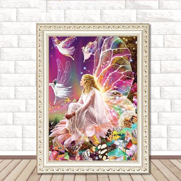 

diy elf girl diamond painting 5d home decoration diamond embroidery cross stitch gift for friends dh0341
